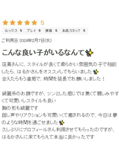 はるか プロフィール 大阪店（デリヘル）