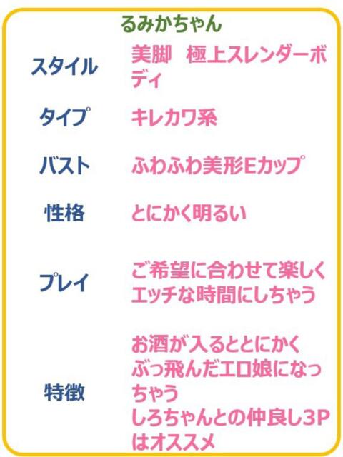 るみか　☆極上ボディのエロ娘☆ PREMIUM～プレミアム～（デリヘル）