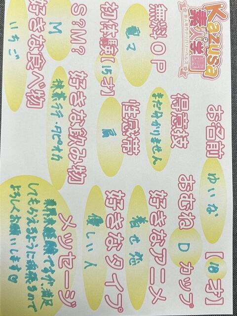 ゆいな kazusa素人学園　市原店（デリヘル）