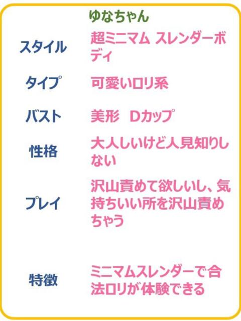 ゆな ☆ミニマムロリな誘惑娘☆ PREMIUM~プレミアム~(デリヘル)