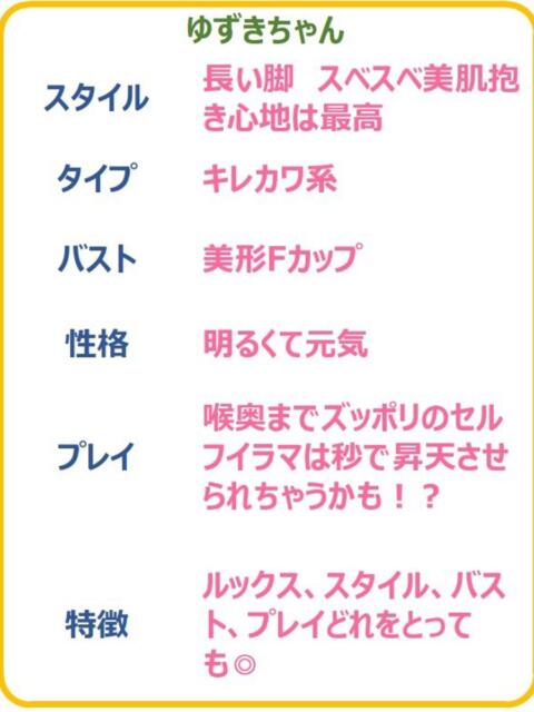 ゆずき☆喉奥責めの淫乱美女☆ PREMIUM~プレミアム~(デリヘル)