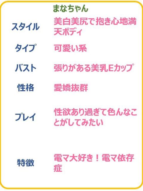 まな☆溢れる性欲電マ依存症☆ PREMIUM～プレミアム～（デリヘル）