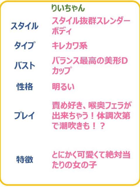 りい ☆喉奥責めの坂系女子☆ PREMIUM~プレミアム~(デリヘル)