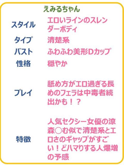 えみる☆極エロフェラの清楚系☆ PREMIUM～プレミアム～（デリヘル）