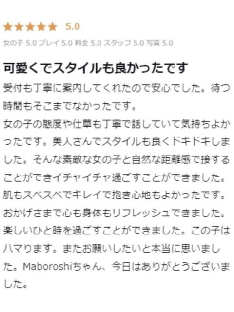 Maborosi プロフィール 大阪店（デリヘル）