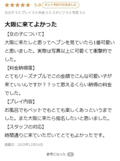 ひめな プロフィール 大阪店（デリヘル）