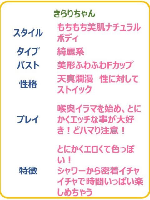 きらり☆喉奥感じる極上エロ娘☆ PREMIUM～プレミアム～（デリヘル）