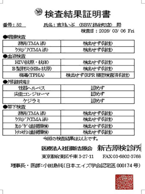 吉川 BBW錦糸町店（ぽっちゃりデリヘル）