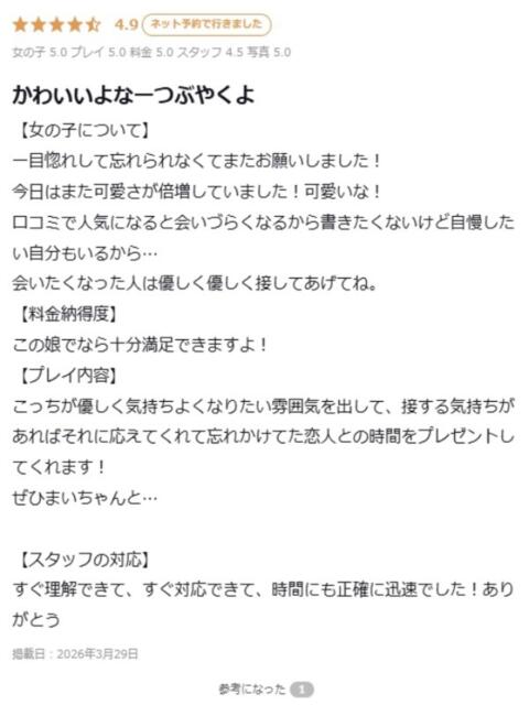 まいか プロフィール 大阪店（デリヘル）