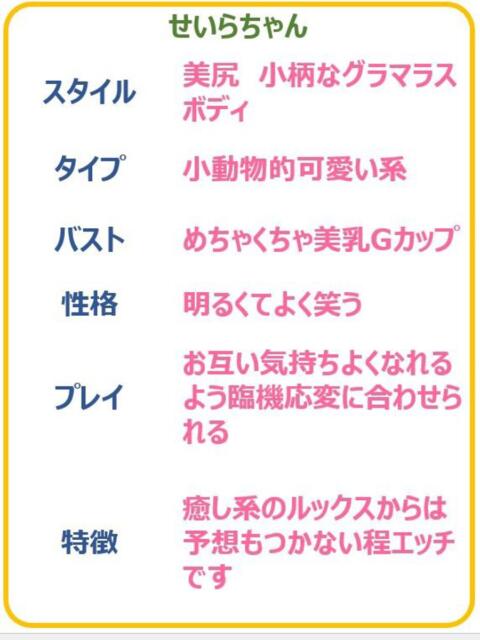 せいら　☆甘く淫らな癒し娘 PREMIUM～プレミアム～（デリヘル）