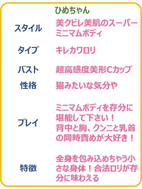ひめ ☆合法ロリのミニマム娘☆ PREMIUM~プレミアム~(デリヘル)