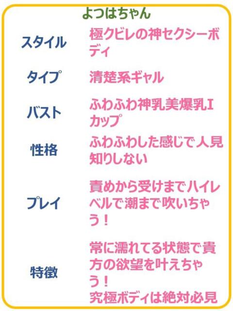 よつは☆超美爆乳の潮吹きドM娘 PREMIUM~プレミアム~(デリヘル)