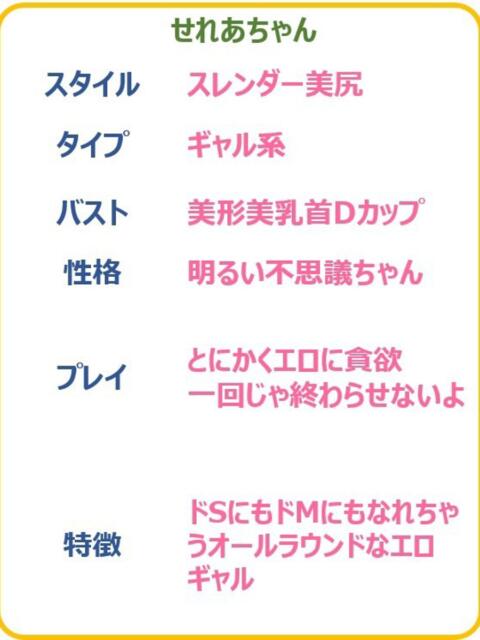 せれあ☆最高記録に挑戦しない？ PREMIUM～プレミアム～（デリヘル）