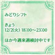 みどり きょう遅番出勤です！ フォーシーズン
