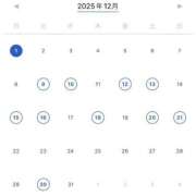 夢野雅 【ほぼ確】12月のシフト ローテンブルク