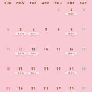 雨宮 りさこ 1月のスケジュール🎍 SUMIRE