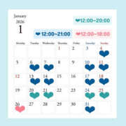 いちか １月の予定♡ ハピネス東京