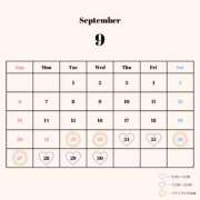 Nanaha 9月の予定🗓️🍁 THE RICH