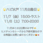 ヒメ日記 2025/11/01 18:08 投稿 たまき ハピネス水戸