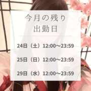 もな 今月の残り出勤日✨️ エデン