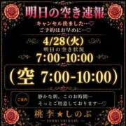 ヒメ日記 2026/04/27 13:52 投稿 しのぶ 桃李（とうり）