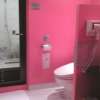 WILL URBAN（ウィルアーバン）八王子(八王子市/ラブホテル)の写真『405号室、洗面所はバリアフリー設計で、トイレの仕切りはありませんでした。』by もんが～