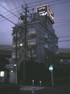 ホテル ニューワールド(戸田市/ラブホテル)の写真『朝の外観（裏道側からの遠景）』by もんが～