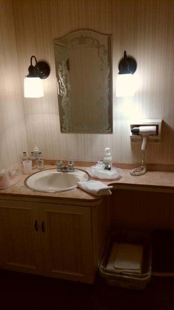 HOTEL Sun（サン）(新宿区/ラブホテル)の写真『606号室の洗面台（ベッド方向から見た図）』by 名無しさん（ID:4403）