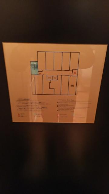 ＸＯ歌舞伎町(新宿区/ラブホテル)の写真『412号室避難経路図』by ミド丸