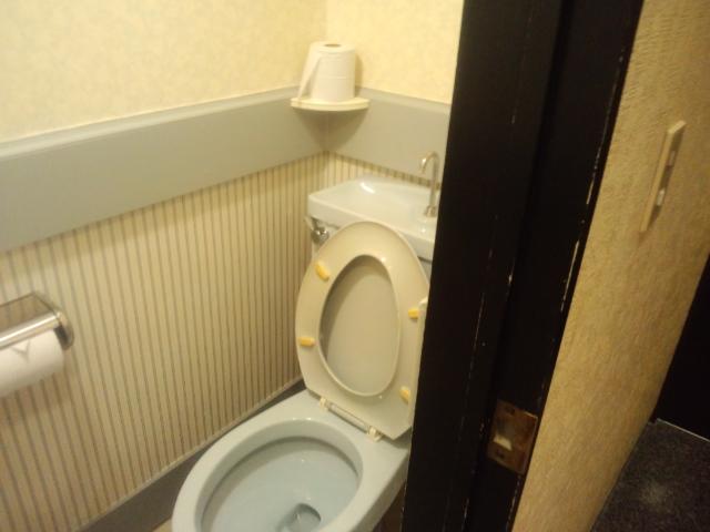 ドルフィン(新宿区/ラブホテル)の写真『202のトイレバスルーム同様に狭いです、ウォシュレット機能もついていません。』by まさおじさん