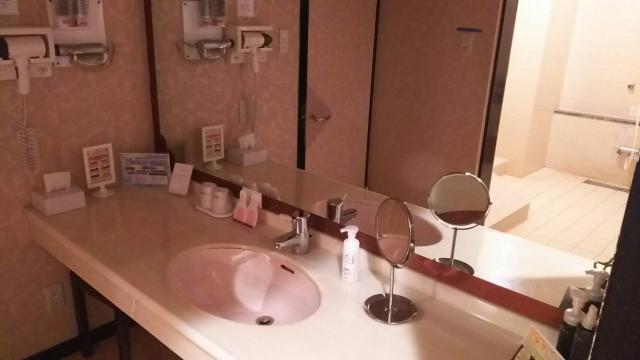 HOTEL Petit mom(プチモーム)(那須塩原市/ラブホテル)の写真『205号室　洗面台』by ひなづき