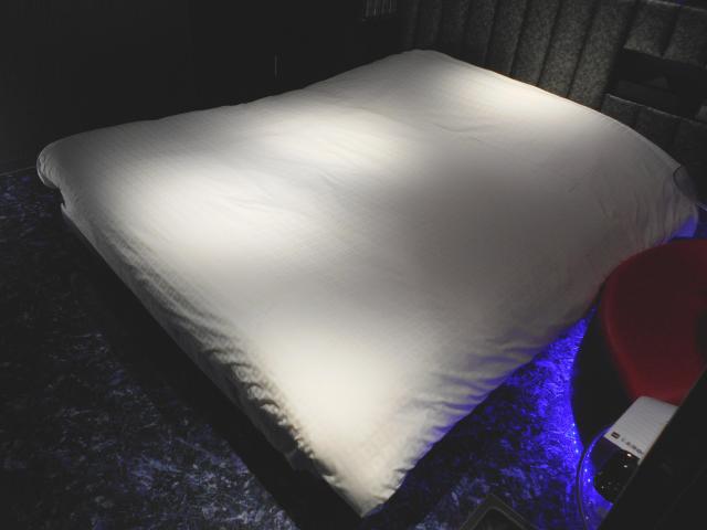 IKASU HOTEL(八王子市/ラブホテル)の写真『401号、ベッド』by もんが～