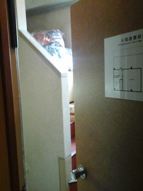 遊楽膳(新宿区/ラブホテル)の写真『4階階段  ドアを開けて階段室を望む』by ルーリー９nine