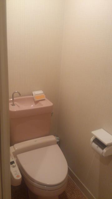 ホテル アテネ(柏市/ラブホテル)の写真『216号室ピンクのトイレ』by 上戸 信二