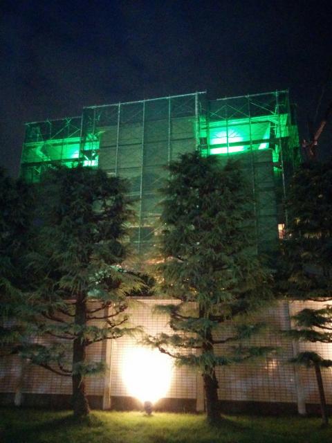 グリーンパレス(足立区/ラブホテル)の写真『夜の外観(北側)』by ましりと