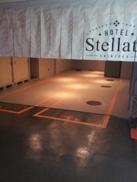 HOTEL STELLATE(ステラート)(新宿区/ラブホテル)の写真『駐車場(夜)』by 少佐