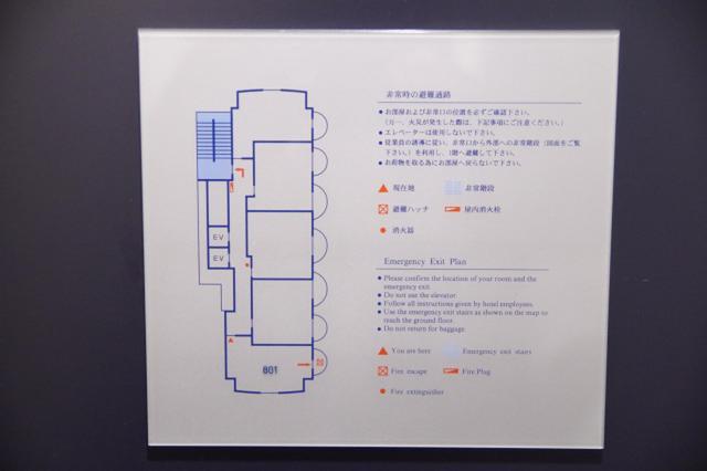 VIGADO（ビガド）(横浜市西区/ラブホテル)の写真『801号室　避難経路図』by マーケンワン