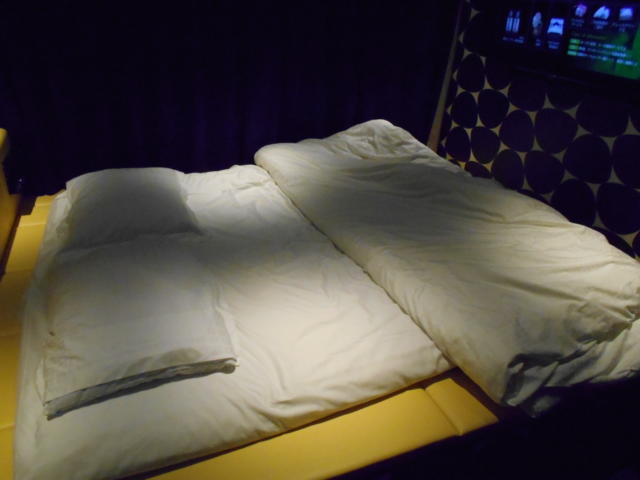 IKASU HOTEL(八王子市/ラブホテル)の写真『202号室、ベッド』by もんが～