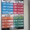 レンタルルーム24(豊島区/ラブホテル)の写真『エレベーター掲示①料金表』by ルーリー９nine