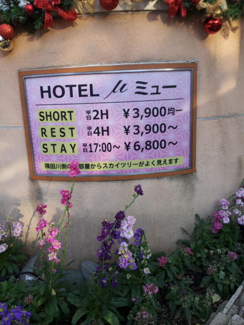 ホテル ミュー(台東区/ラブホテル)の写真『インフォメーション(H28年1２月撮影)』by 少佐