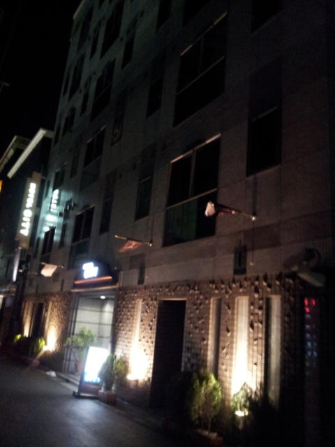 HOTEL CITY(川崎市川崎区/ラブホテル)の写真『外観と入口付近の様子(夜)』by 少佐