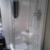 レンタルルームサン 五反田店(品川区/ラブホテル)の写真『503号室 シャワーブース スタイリッシュですが狭いです。シャワー中の譲様を観察しようとしましたが、クモリでハッキリは見えません。残念!!』by セイムス