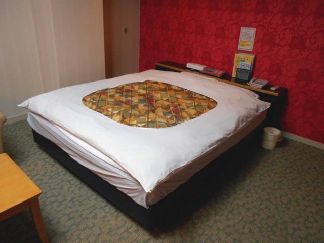 桜ヶ丘(さくらがおか)(多摩市/ラブホテル)の写真『203号室、ベッド』by もんが～