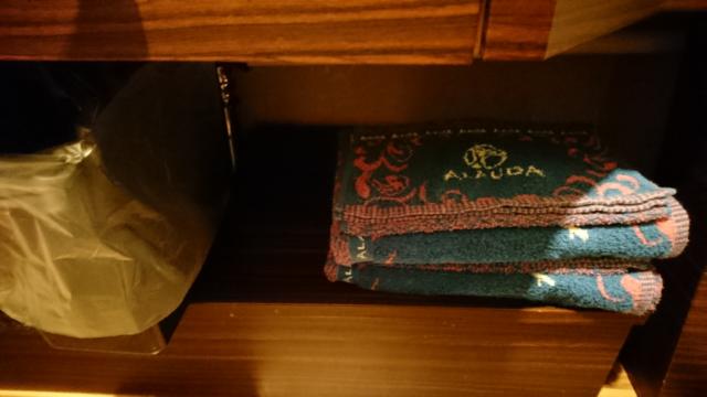 アラウダリゾート国立(国立市/ラブホテル)の写真『洗面台下のタオル』by おむすび