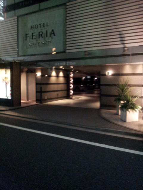 feria（フェリア）(文京区/ラブホテル)の写真『夜の駐車場入口』by 少佐