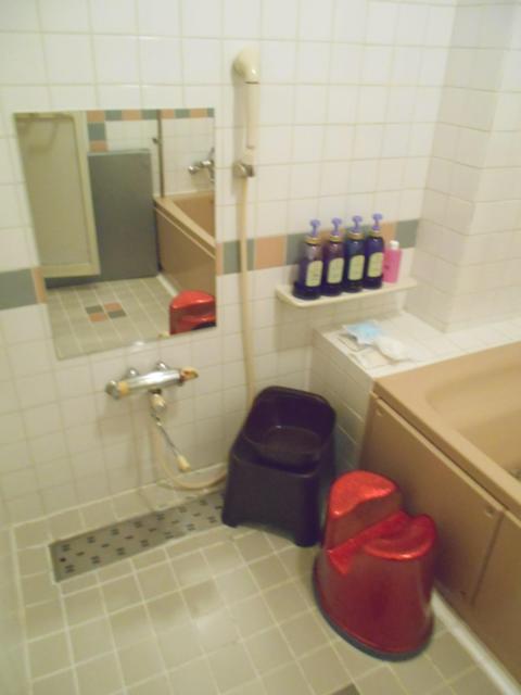マリオネットアイネ(八王子市/ラブホテル)の写真『306号室、シャワー、洗面器、スケベ椅子など』by もんが～