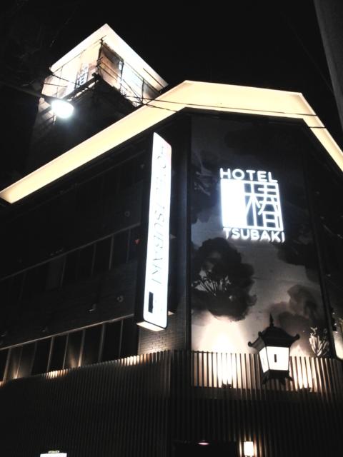 HOTEL TSUBAKI 錦糸町(墨田区/ラブホテル)の写真『夜の外観 北東の角概観』by ルーリー９nine