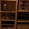 ホテル アップル(八王子市/ラブホテル)の写真『209号室アメニティ関係（レンジ、ポット、お茶セット、冷蔵庫、エログッズ販売機）』by 夕立朝立
