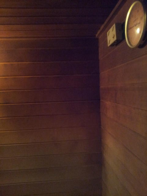 HOTEL TIFFARD（ティファード）(新宿区/ラブホテル)の写真『ドライサウナの上部にある温度計』by 少佐