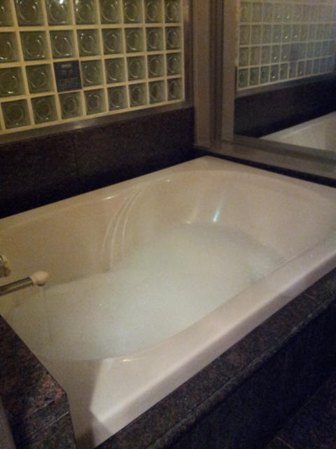 HOTEL TIFFARD（ティファード）(新宿区/ラブホテル)の写真『803号室の浴槽(湯を張ってるところ)』by 少佐